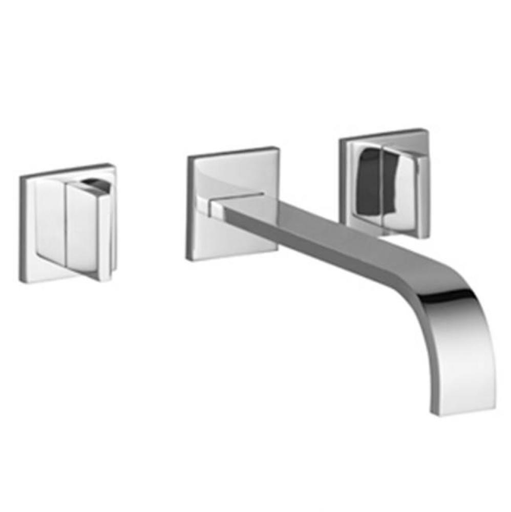 MEM Wall-Mounted Three-Hole Lavatory Mixer Without Drain In Polished Chrome