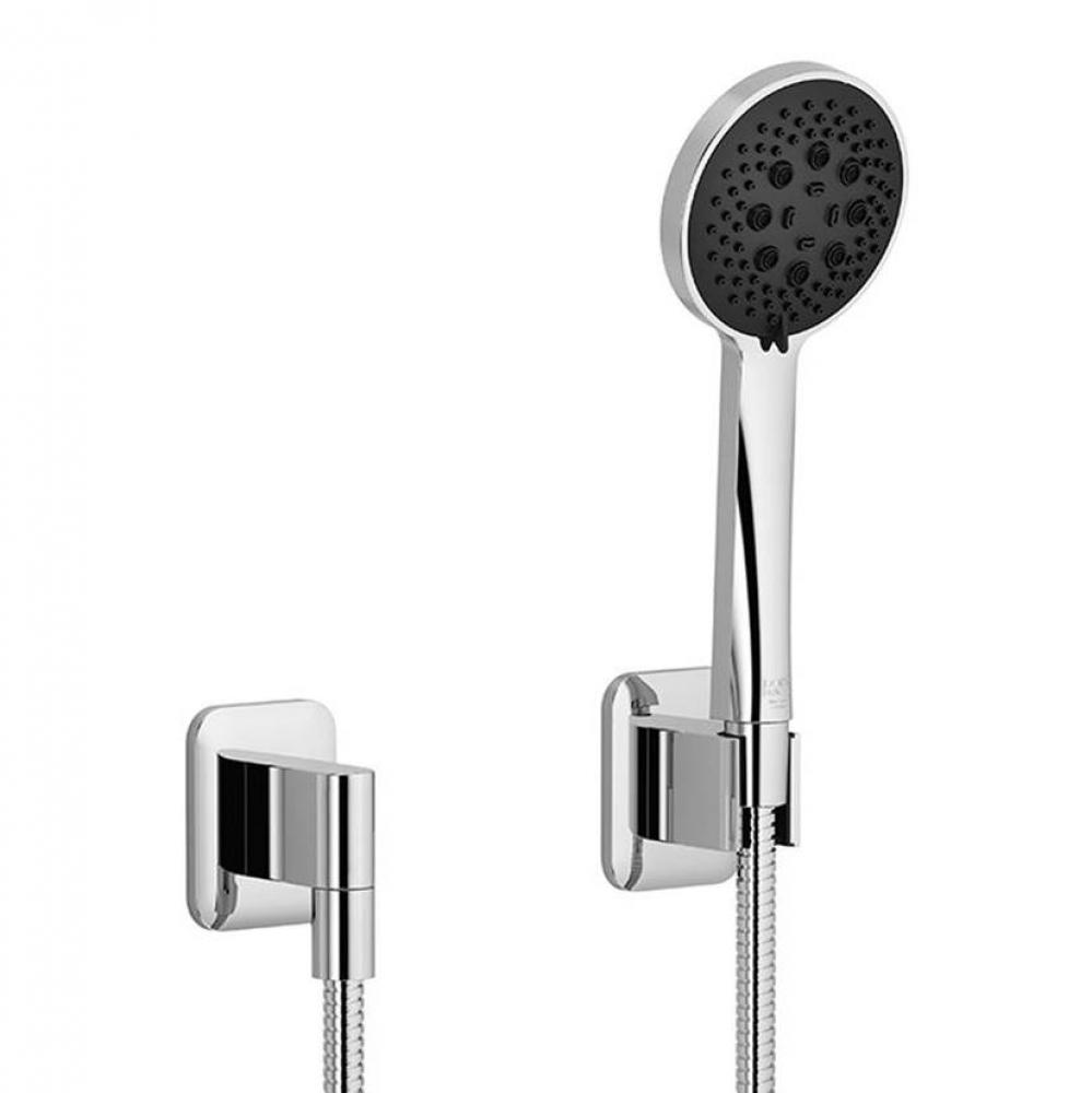 Hand Shower Set With Individual Flanges In Polished Chrome