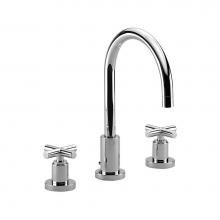 Dornbracht 20713892-000010 - Tara Three-Hole Lavatory Mixer With Drain In Polished Chrome