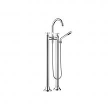 Dornbracht 25943809-00 - VAIA Two-Hole Tub Mixer For Freestanding Installation With Hand Shower Set In Polished Chrome