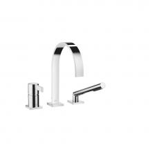 Dornbracht 27412782-00 - MEM Three-Hole Single-Lever Tub Mixer For Deck-Mounted Tub Installation In Polished Chrome