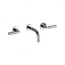 Dornbracht 36707882-000010 - Tara Wall-Mounted Three-Hole Lavatory Mixer Without Drain In Polished Chrome