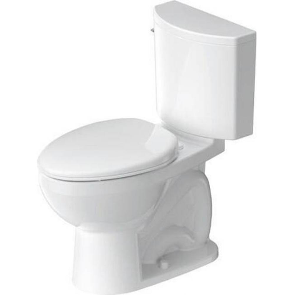 Duravit No.1 PRO Series 1.28 GPF Single Flush ADA Compliant Elongated Toilet Bowl in White