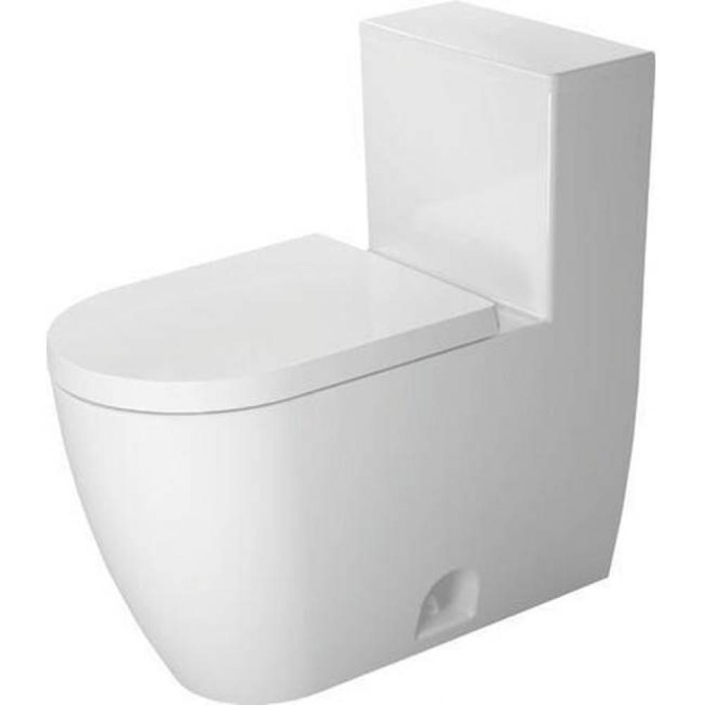 Duravit ME by Starck 1.28 GPF Single Flush Rimless Elongated ADA Compliant One Piece Toilet in Whi