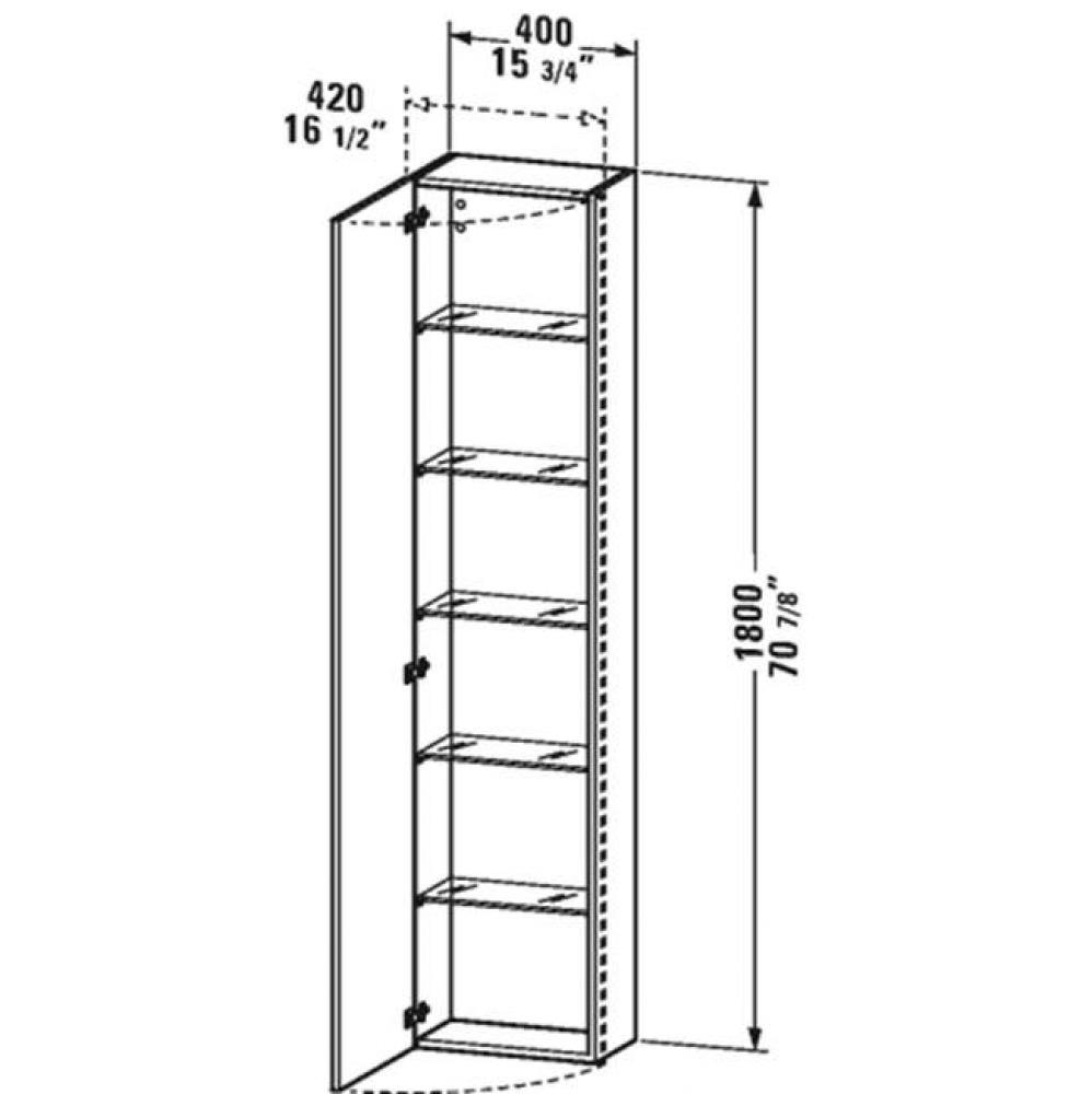 DuraStyle tall cabinet - 70 7/8''x15 3/4''x9 1/2'',