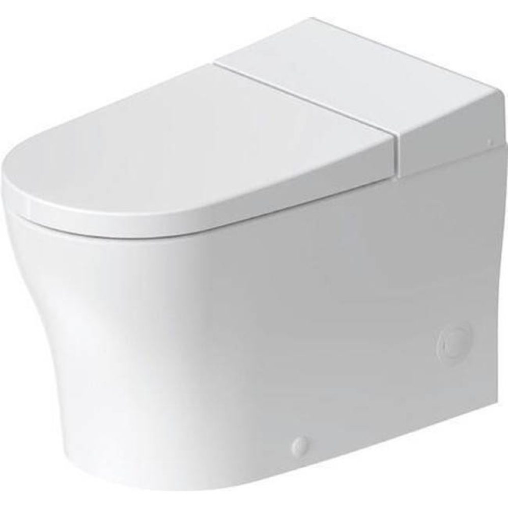 Duravit SensoWash u 1.28/0.8 GPF Dual Flush Rimless Elongated Floorstanding Bidet Toilet in White,