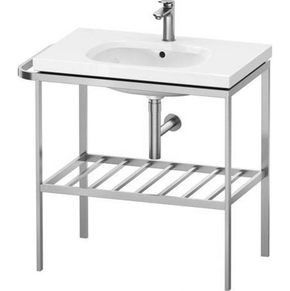 Duravit Aurena 30 7/8'' x 31 5/8'' Console in Brushed Stainless Steel