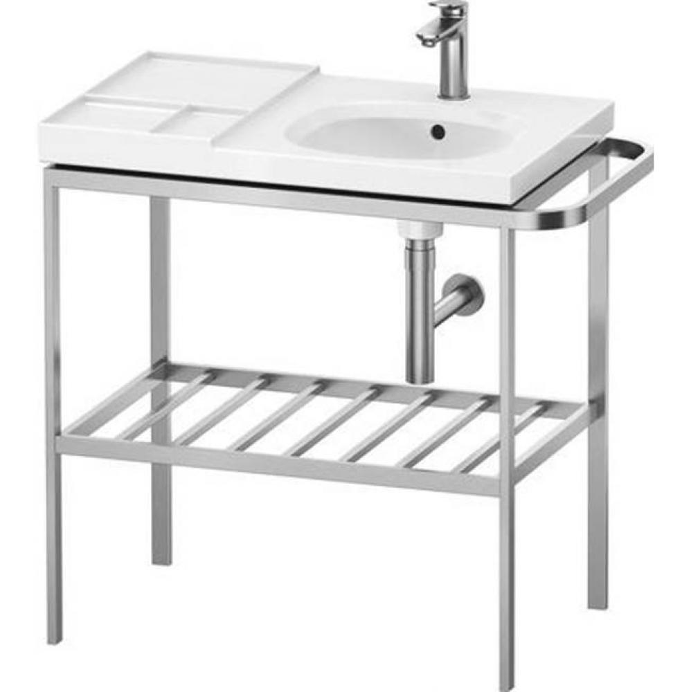 Duravit Aurena 30 7/8'' x 31 5/8'' Console in Brushed Stainless Steel