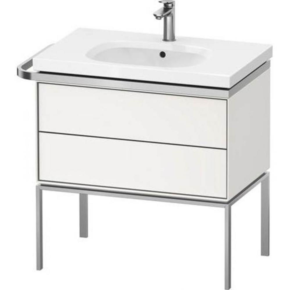 Duravit Aurena 30 7/8'' Wall Mount Two Drawer Single Vanity Cabinet in Satin Matte White