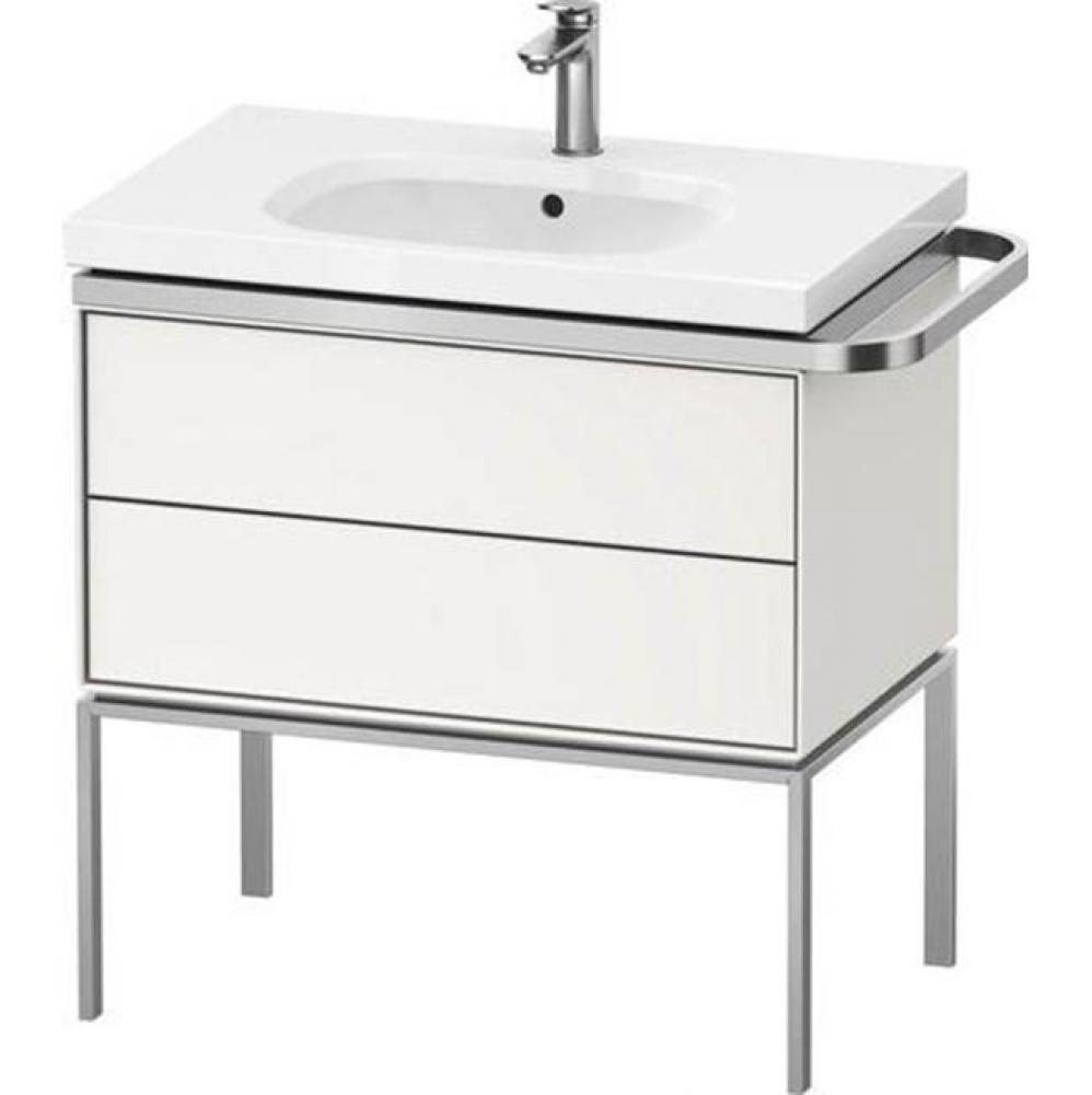 Duravit Aurena 30 7/8'' Wall Mount Two Drawer Single Vanity Cabinet in Satin Matte White