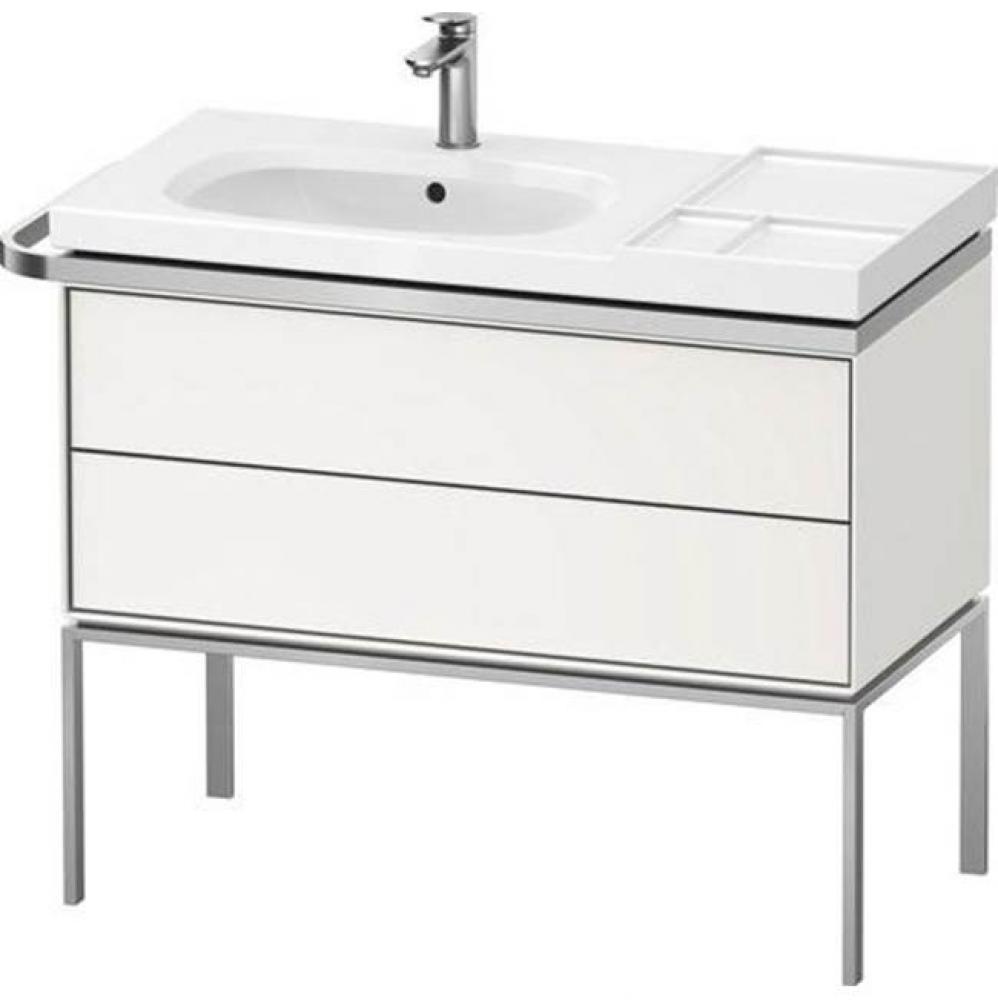 Duravit Aurena 38 3/4'' Wall Mount Two Drawer Single Vanity Cabinet in Satin Matte White