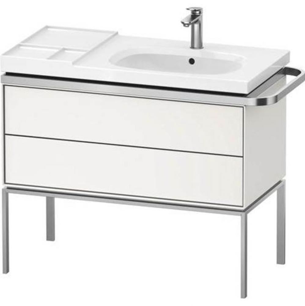 Duravit Aurena 38 3/4'' Wall Mount Two Drawer Single Vanity Cabinet in Satin Matte White