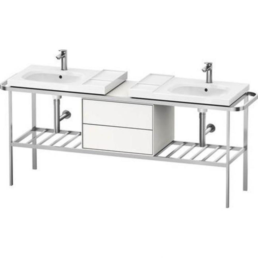 Duravit Aurena 77 1/2'' x 31 5/8'' Console in Brushed Aluminum