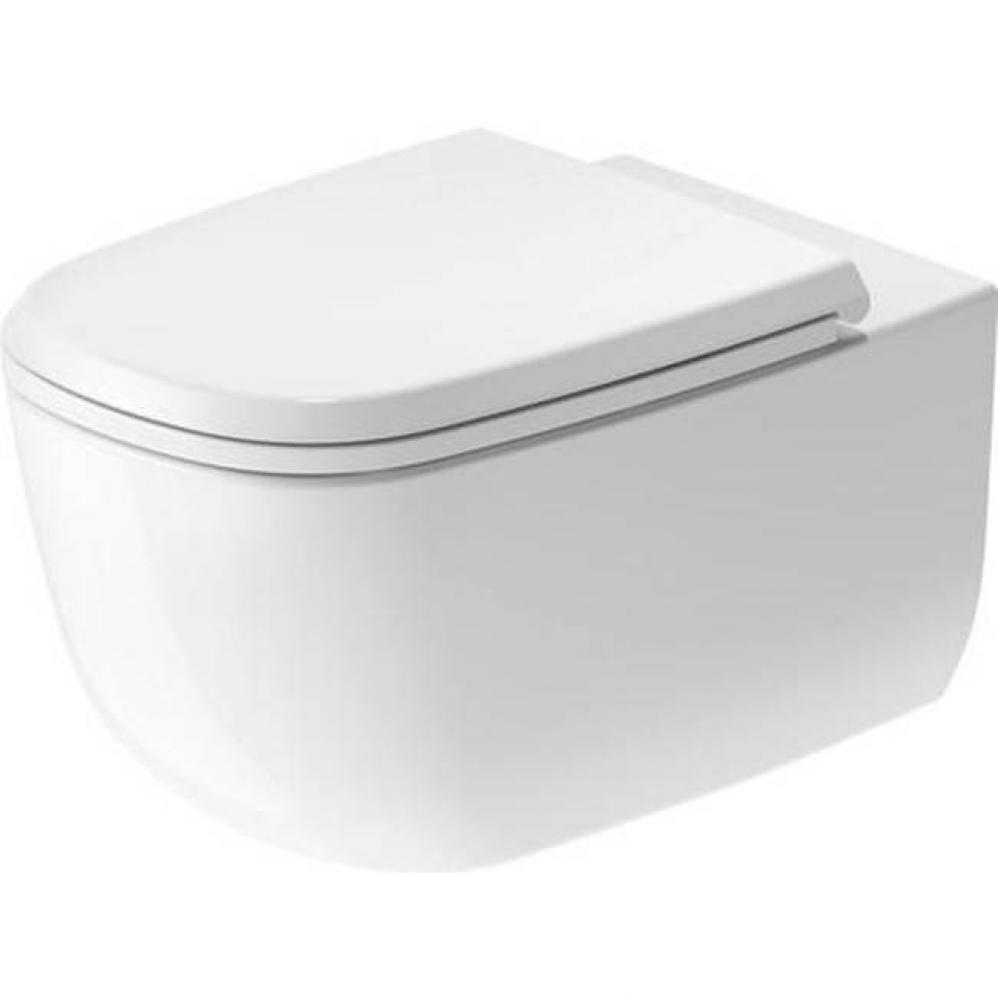 Duravit Aurena 1.28/0.8 GPF Dual Flush ADA Compliant Elongated Wall Mounted Toilet in White with D