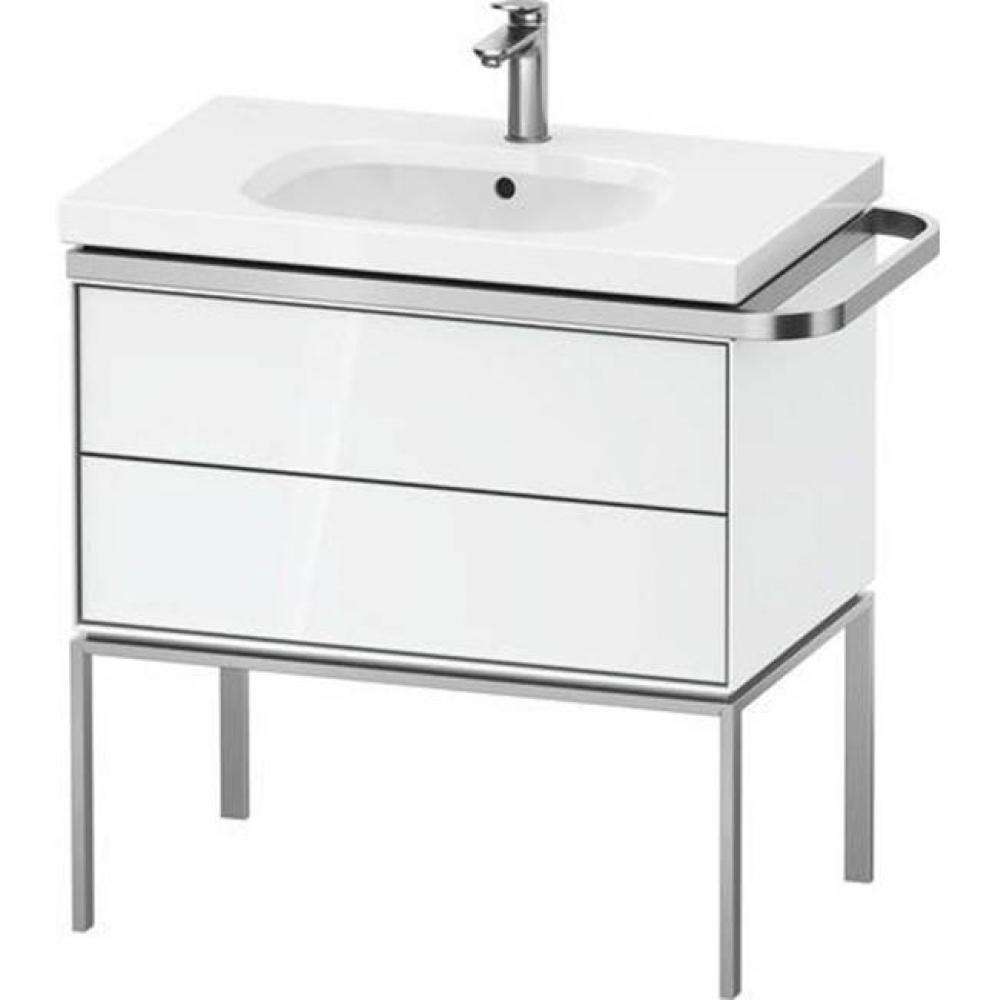 Duravit Aurena 30 7/8'' Wall Mount Two Drawer Single Vanity Cabinet in High Gloss White,