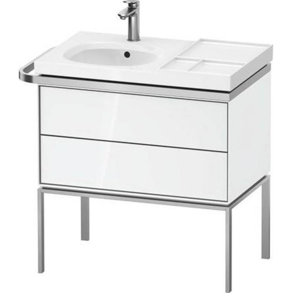 Duravit Aurena 30 7/8'' Wall Mount Two Drawer Single Vanity Cabinet in High Gloss White,