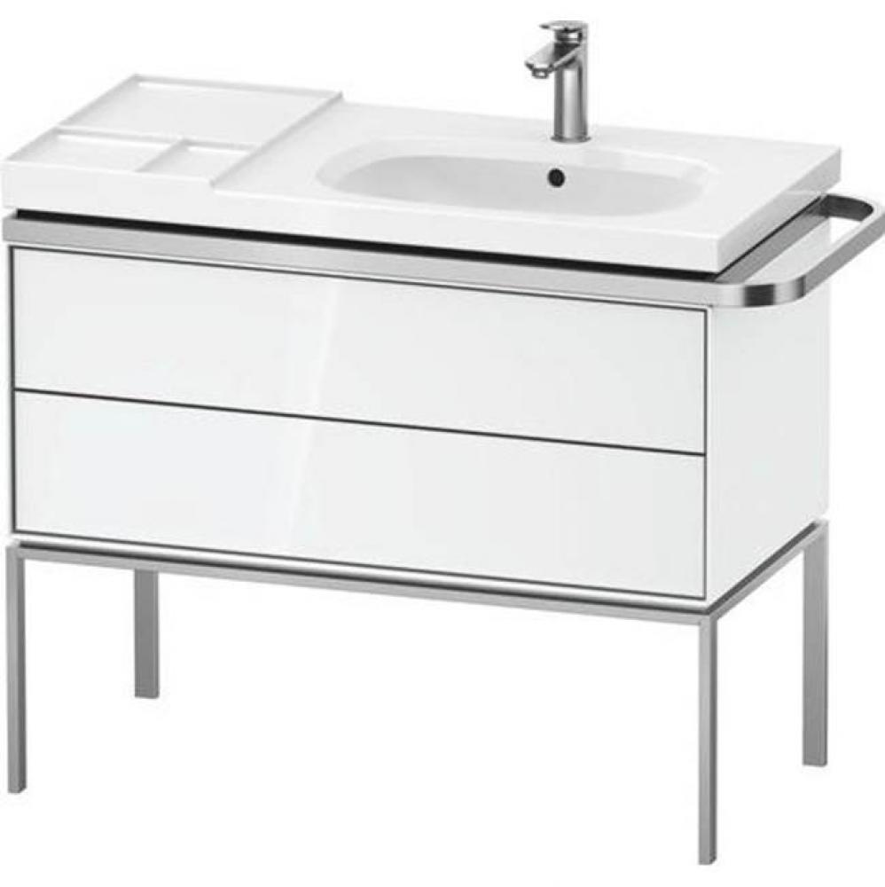 Duravit Aurena 38 3/4'' Wall Mount Two Drawer Single Vanity Cabinet in High Gloss White,