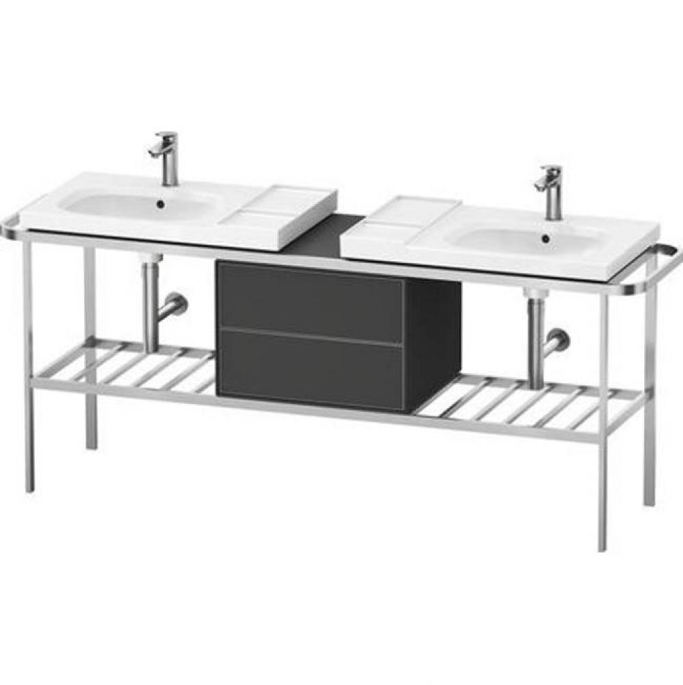 Duravit Aurena 77 1/2'' x 31 5/8'' Console in Brushed Aluminum