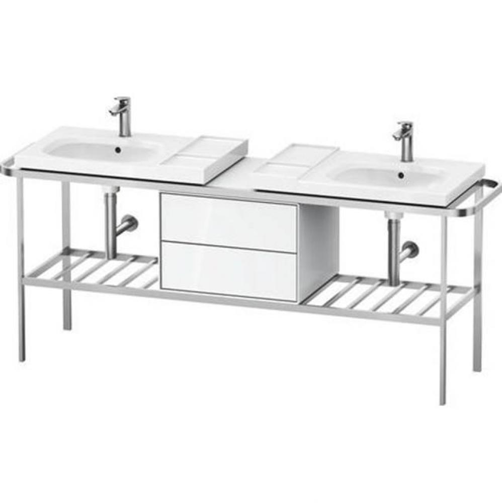 Duravit Aurena 77 1/2'' x 31 5/8'' Console in Brushed Aluminum