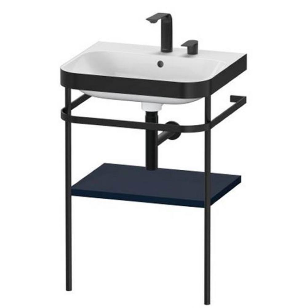 Happy D.2 Plus C-Bonded Vanity Kit with Sink and Metal Console Midnight Blue
