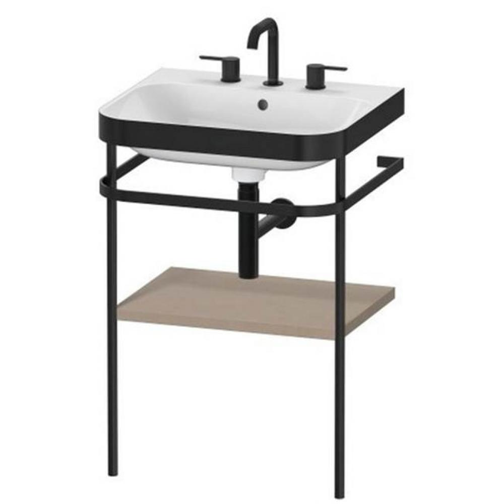 Duravit Happy D.2 Plus C-Bonded Set With Metal Console  Linen