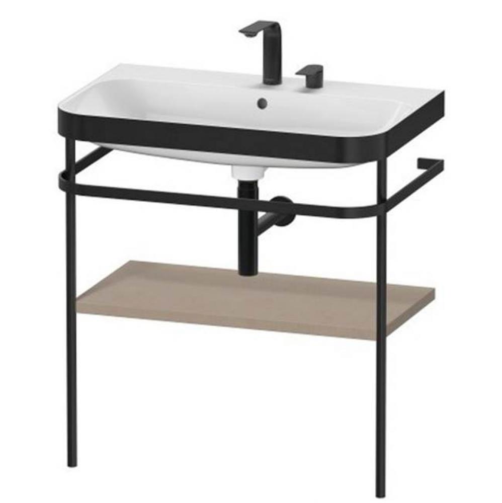 Happy D.2 Plus C-Bonded Vanity Kit with Sink and Metal Console Linen