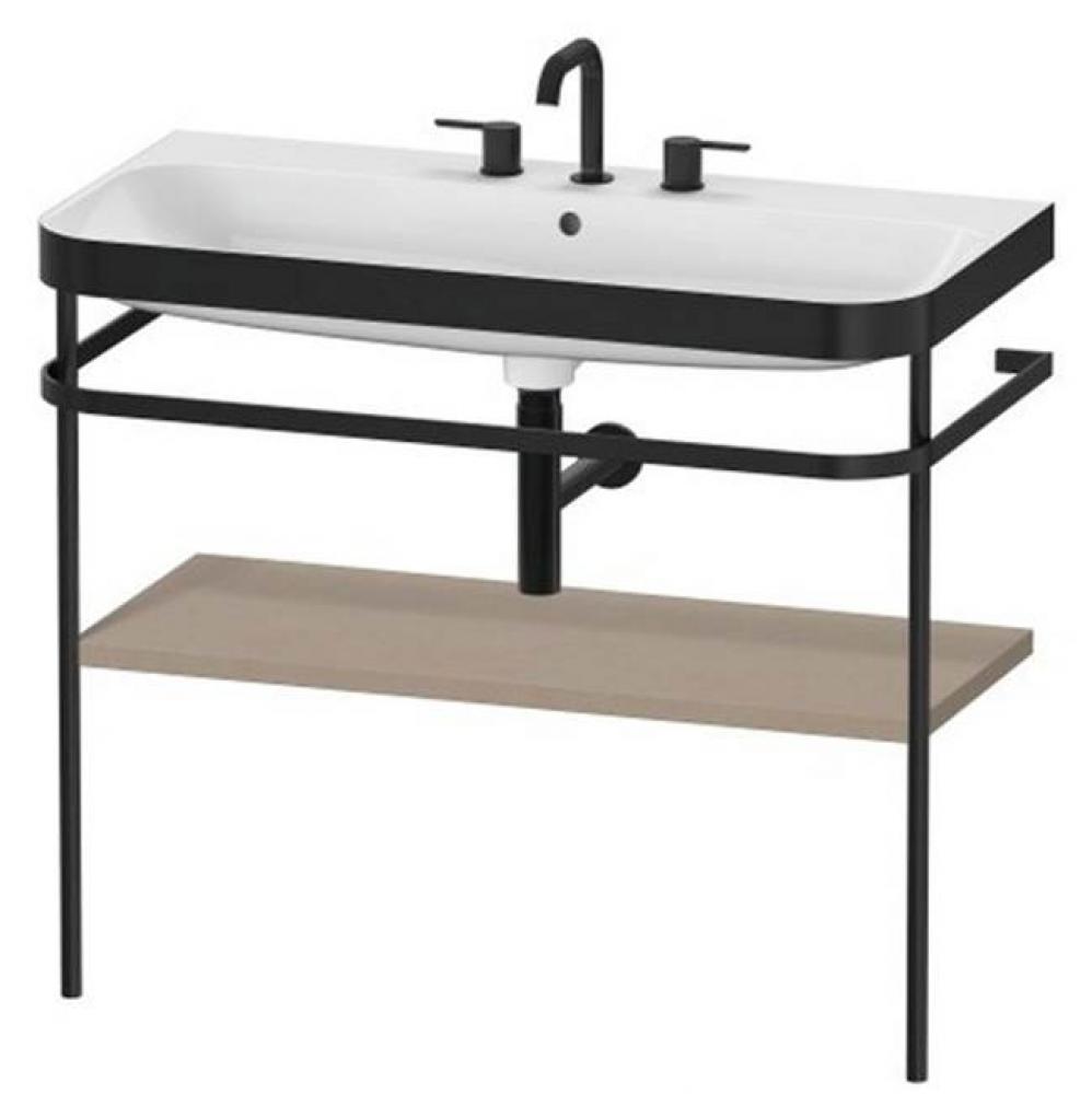 Duravit Happy D.2 Plus C-Bonded Set With Metal Console  Linen