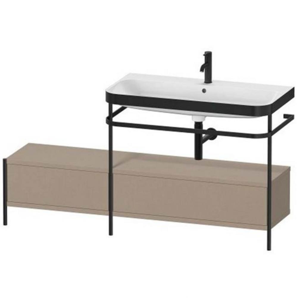 Happy D.2 Plus C-Bonded Vanity Kit with Sink and Metal Console Linen