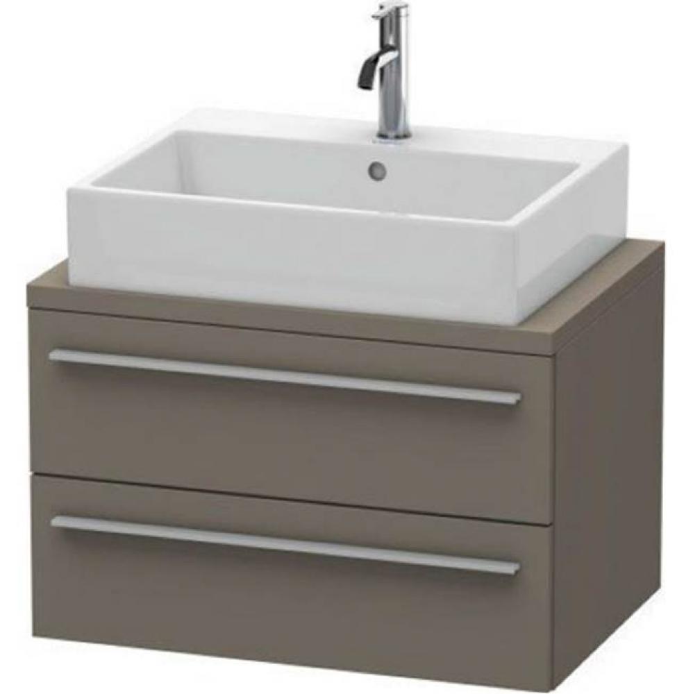 Duravit X-Large Vanity Unit for Console  Flannel Gray Satin Matte