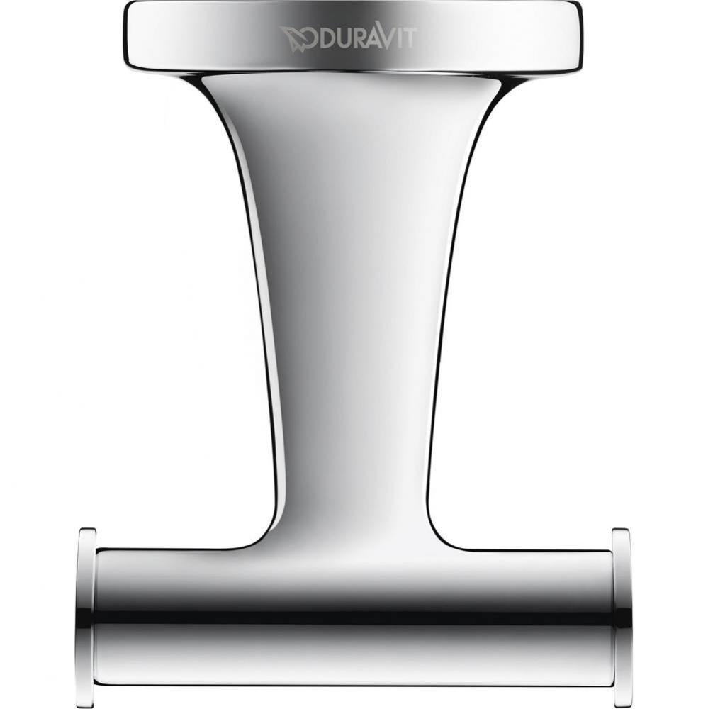 Duravit Starck T Double Robe Hook in Chrome