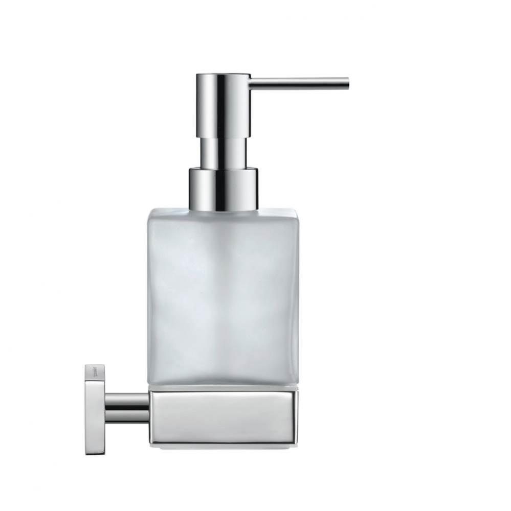 Duravit Karree Wall Mount Soap Dispenser in Chrome