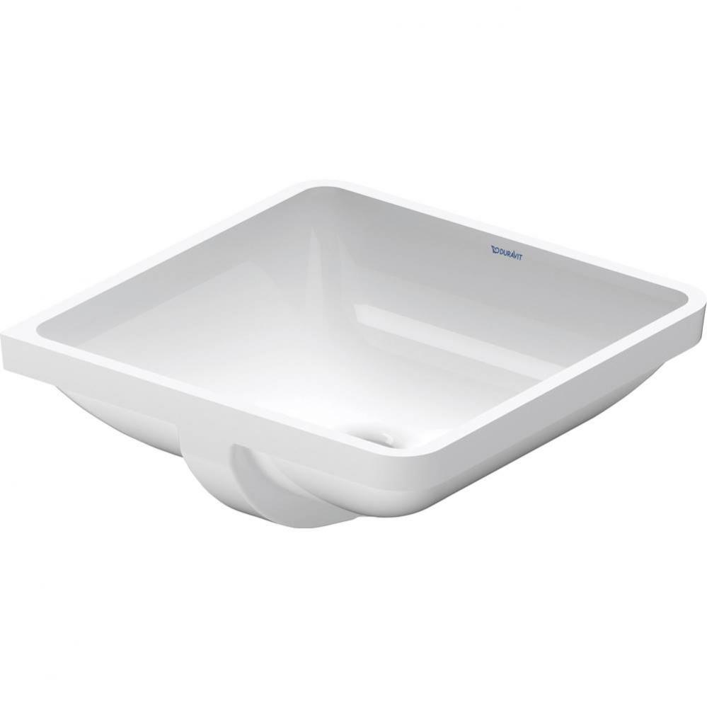 Duravit Starck 3 18 1/4'' Rectangular Undermount Sink in White with Overflow