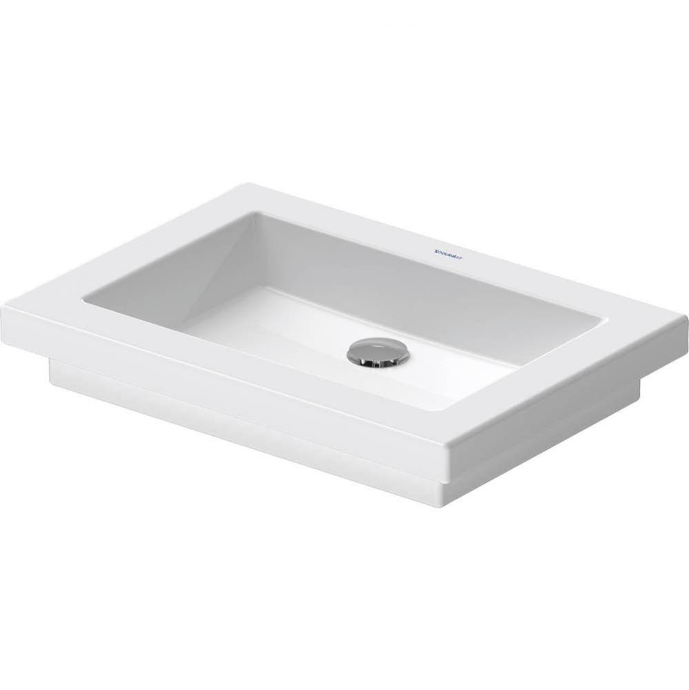 Duravit 2nd floor 22 7/8'' Rectangular Vessel Sink in White