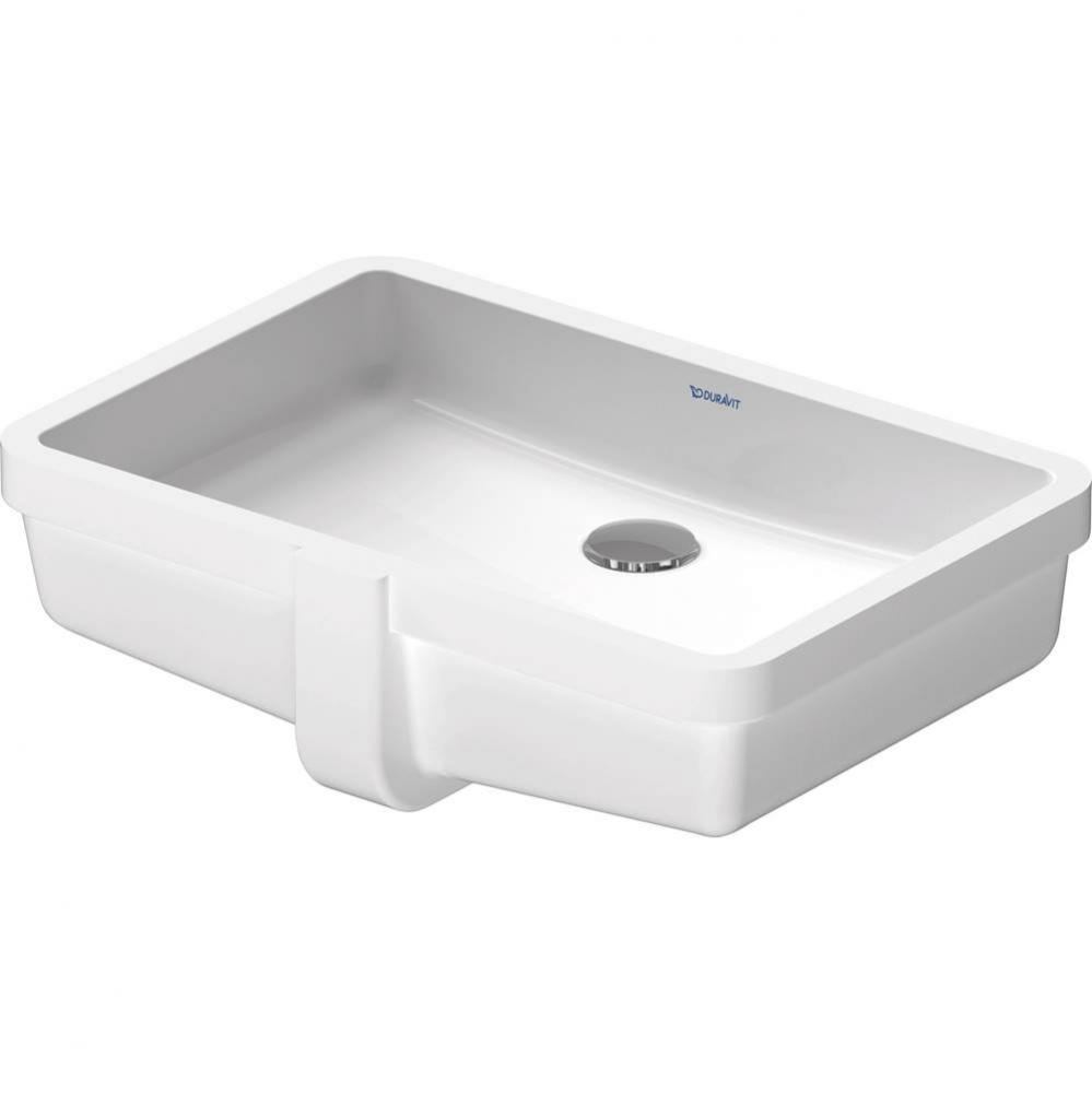 Duravit Vero 19 1/8'' Rectangular Undermount Sink in White with Overflow
