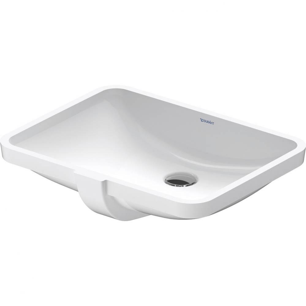 Duravit ME by Starck 20 7/8'' Rectangular Undermount Sink in White with Overflow