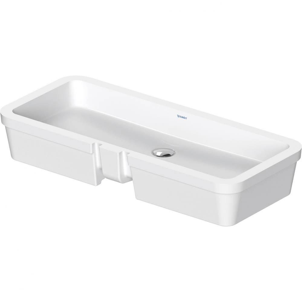 Duravit Vero 31 1/2'' Rectangular Undermount Sink in White with Overflow