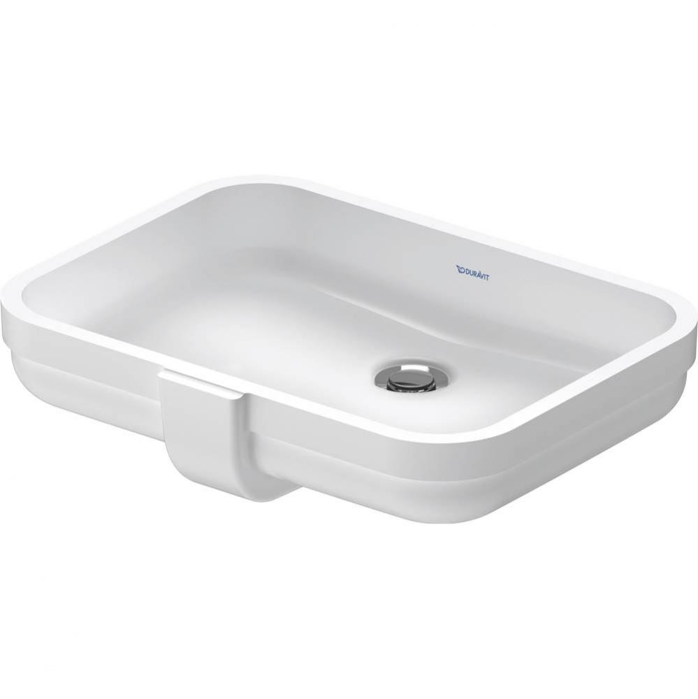 Duravit Soleil by Starck 20 5/8'' Rectangular Undermount Sink in White with Overflow