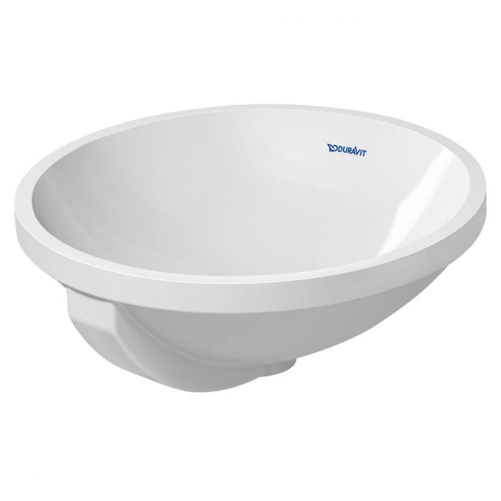 Duravit Architec 15 3/4'' Round Undermount Sink in White with Overflow