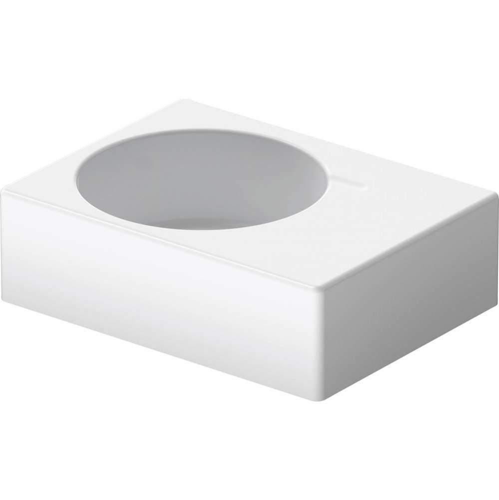 Duravit Design Classics 24 1/4'' Rectangular Wall Mounted Sink in White with Overflow