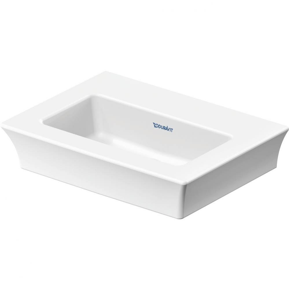 Duravit White Tulip 17 3/4'' Rectangular Wall Mounted Sink in White