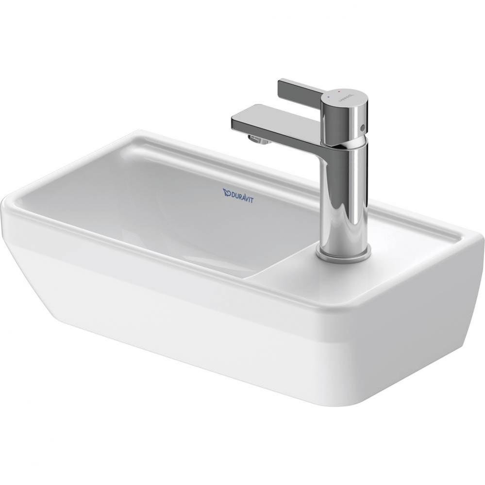 Duravit D-Neo 15 3/4'' Rectangular Wall Mounted Sink in White with Single Faucet Hole an