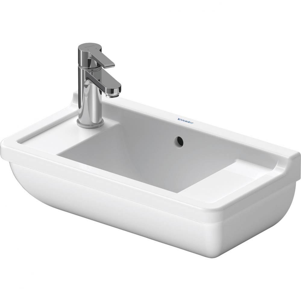 Duravit Starck 3 19 5/8'' Rectangular Wall Mounted Sink in White with Overflow