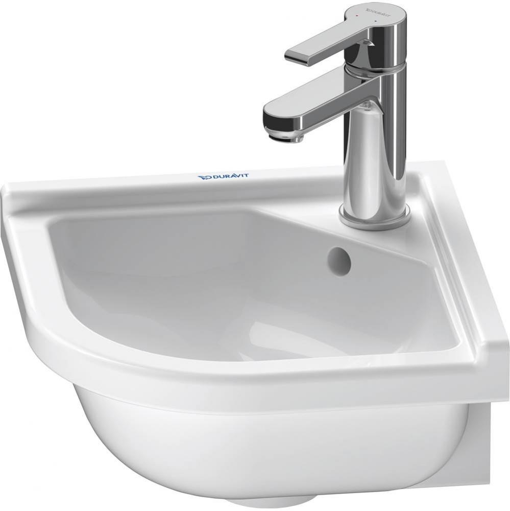 Duravit Starck 3 16 7/8'' Rectangular Wall Mounted Sink in White with Single Faucet Hole