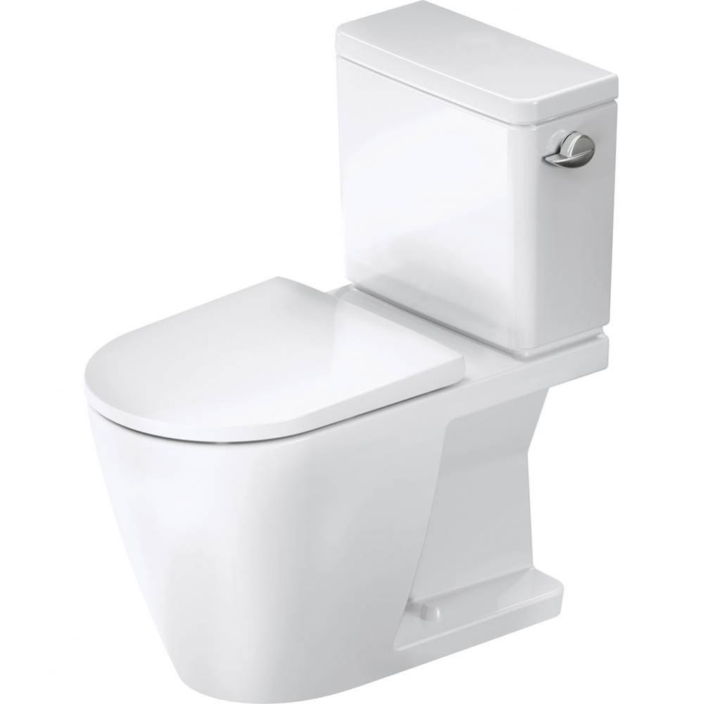 Duravit D-Neo 1.28 GPF Single Flush Rimless Elongated Toilet Bowl in White