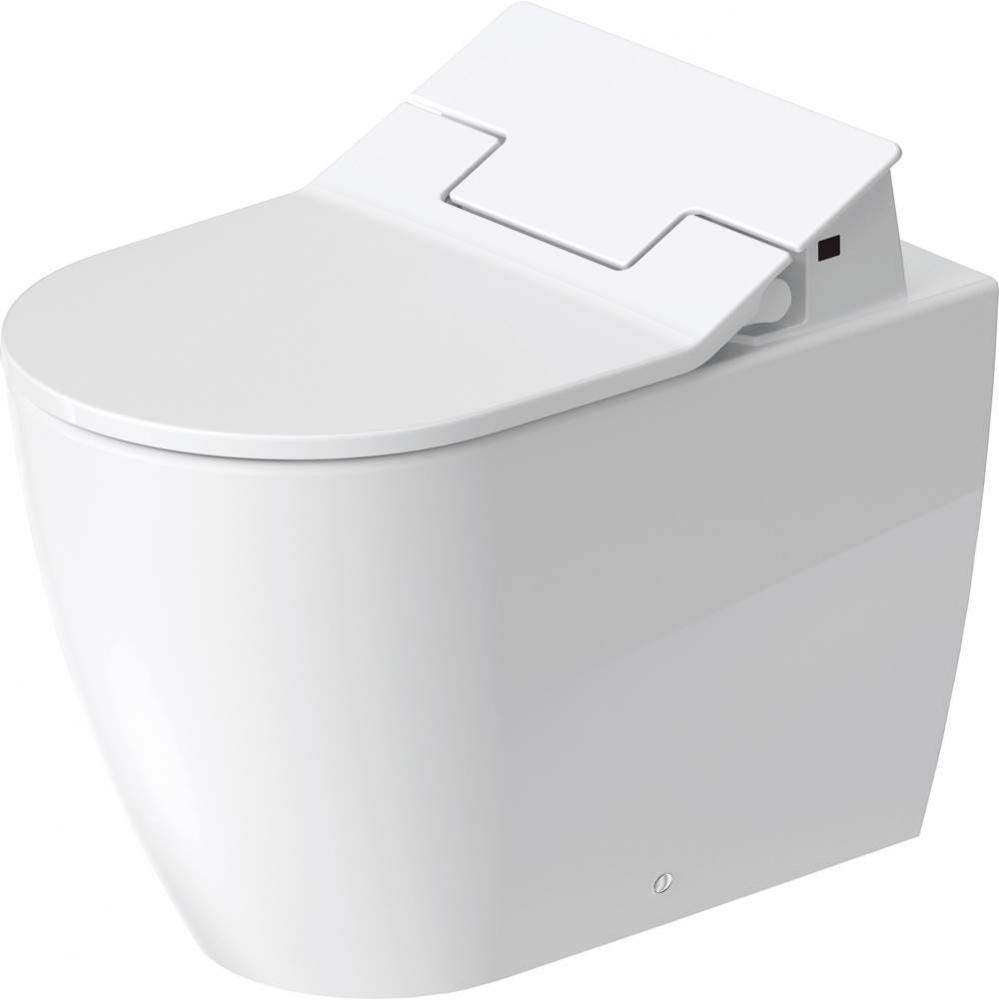 ME by Starck Floorstanding Toilet Bowl for Shower-Toilet Seat White with WonderGliss