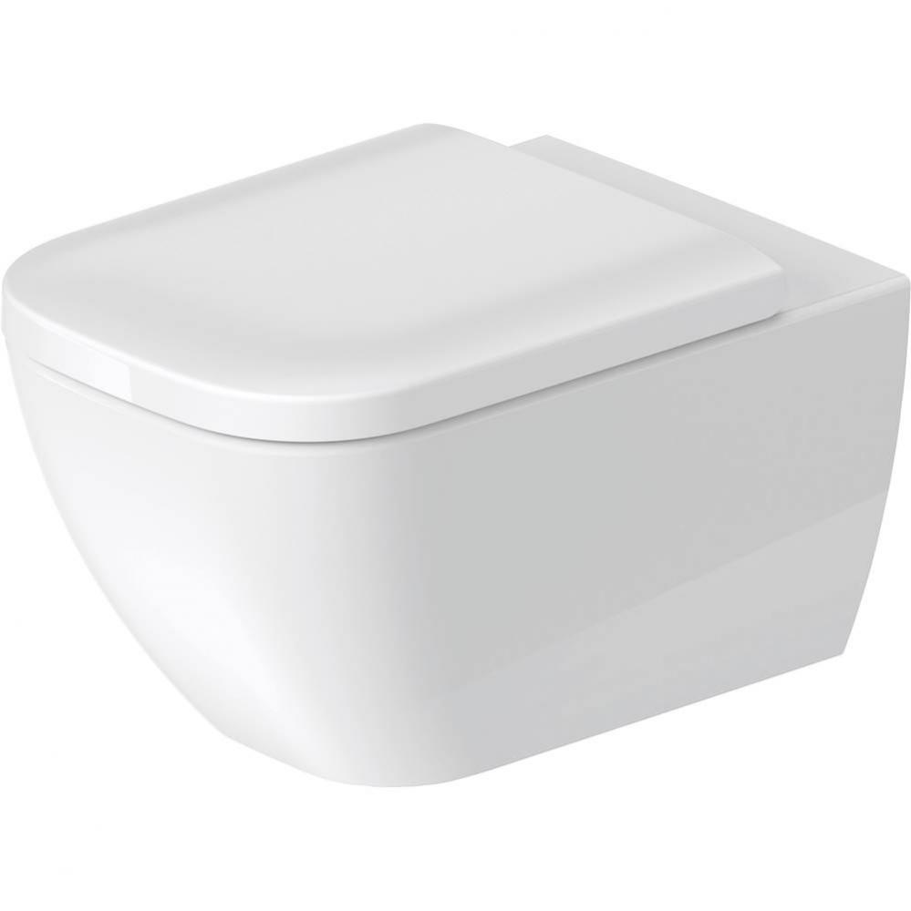 Duravit Happy D.2 1.6/0.8 GPF Dual Flush Rimless ADA Compliant Compact Elongated Wall Mounted Toil