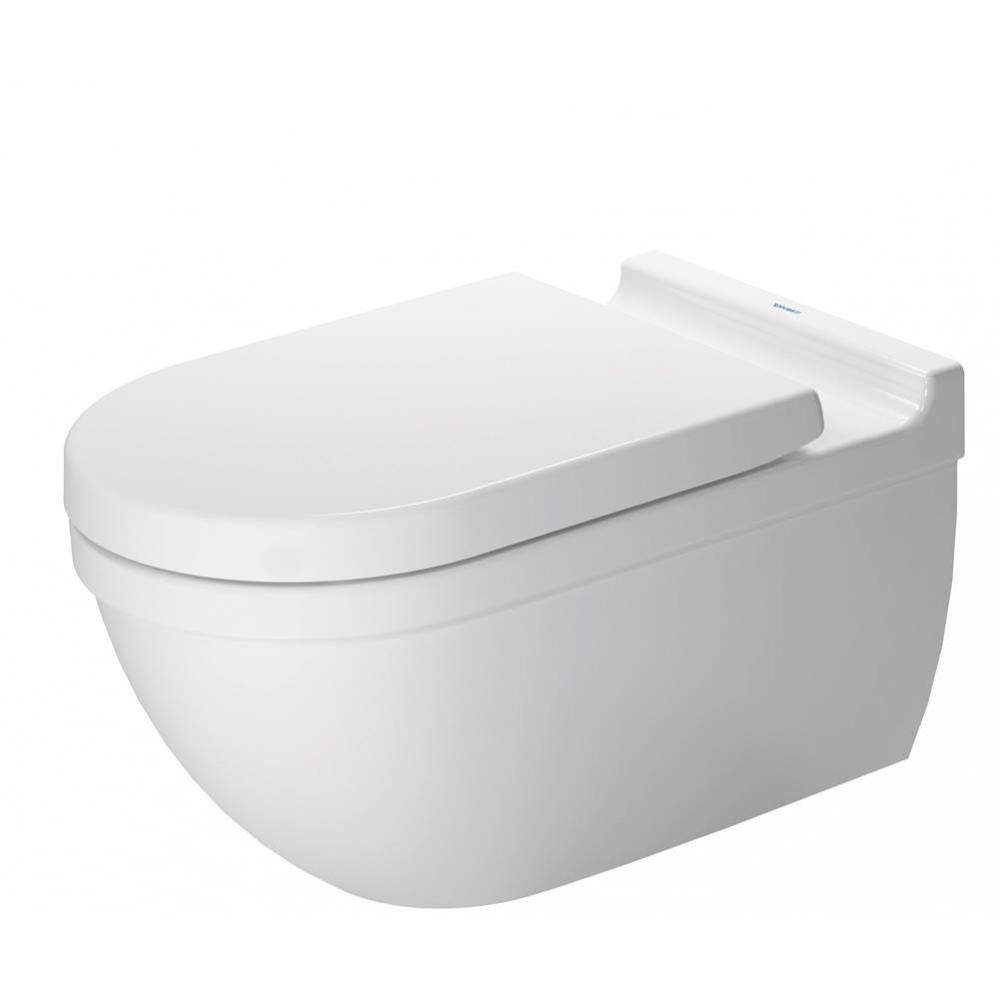 Duravit Starck 3 1.6/0.8 GPF Dual Flush ADA Compliant Elongated Wall Mounted Toilet in White - Sea