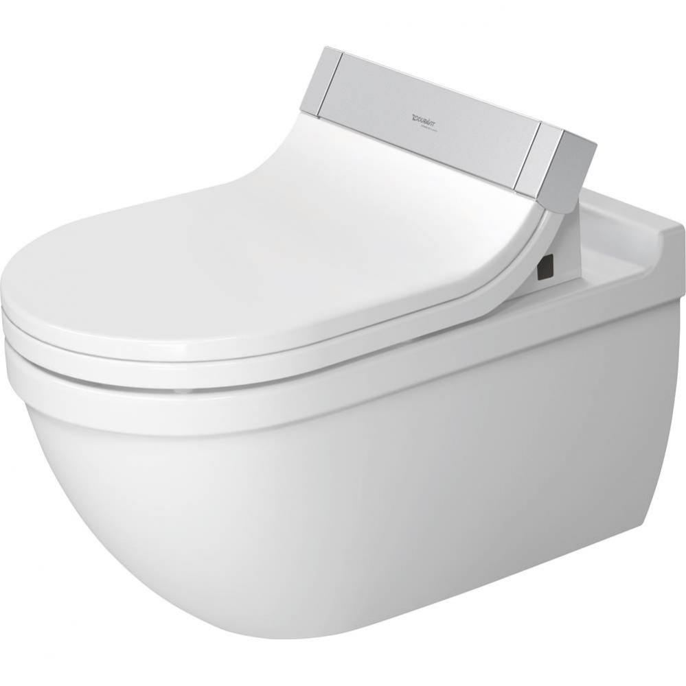 Duravit Starck 3 1.28/0.8 GPF Dual Flush ADA Compliant Elongated Wall Mounted Toilet in White - Se
