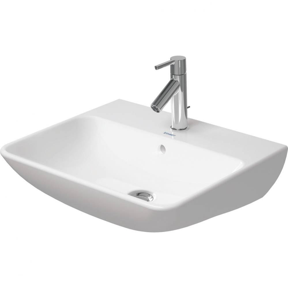 Duravit ME by Starck 21 5/8'' Rectangular Wall Mounted Sink in White with Single Faucet