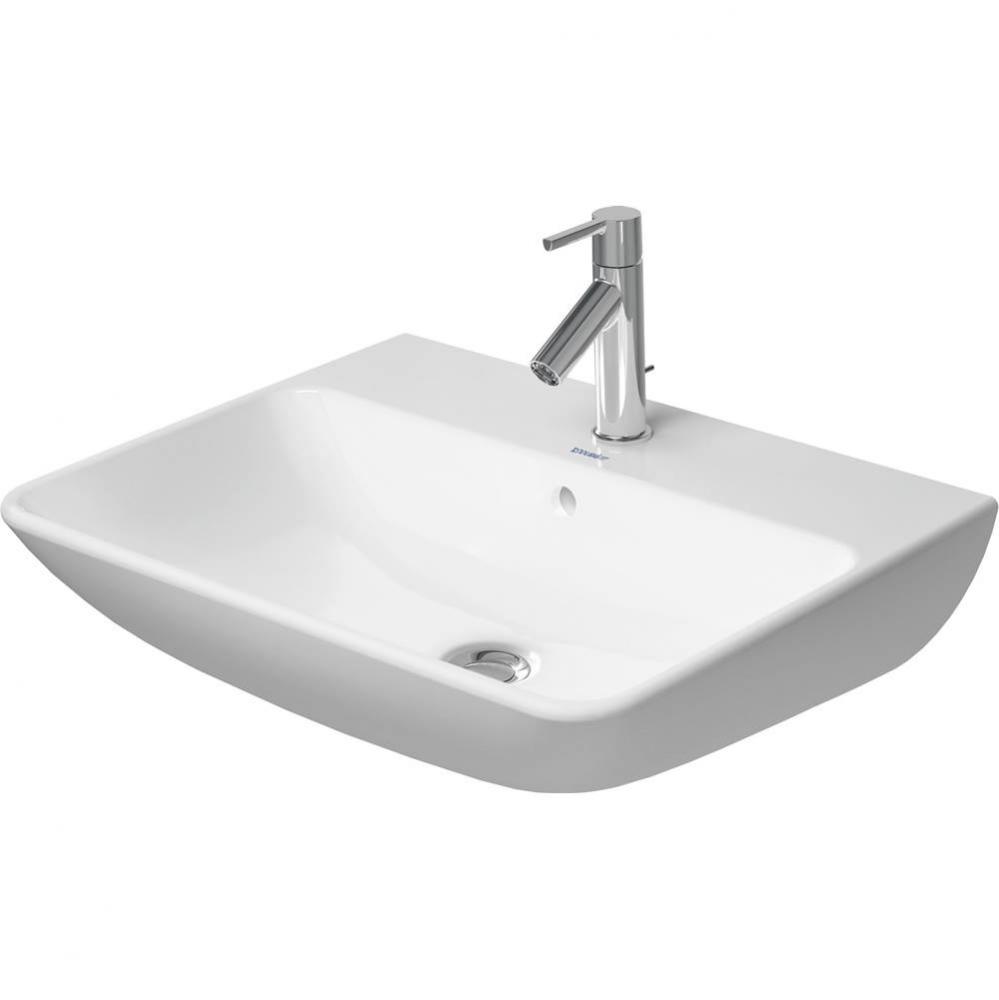 Duravit ME by Starck 23 5/8'' Rectangular Wall Mounted Sink in White with Single Faucet